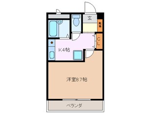 中川原駅 徒歩25分 1階の物件間取画像